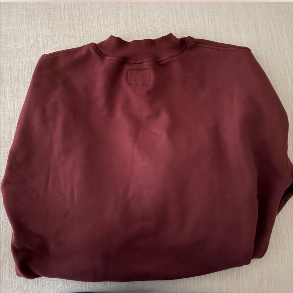 Daily Drills Crewneck Sweater - Burgundy - Picture 3 of 4